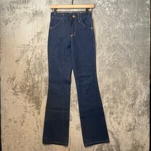 Vintage Wrangler Boot Flare Jeans Size 26 X 34 New Deadstock made in USA Western